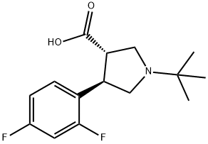 (3S,4R)-1-叔丁基-4-(2,4-二氟苯基)-3-吡咯烷甲酸