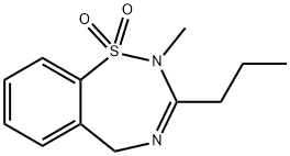 2,5-Dihydro-2-methyl-3-propyl-1,2,4-benzothiadiazepine 1,1-dioxide