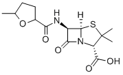 4-Thia-1-azabicyclo(3.2.0)heptane-2-carboxylic acid, 3,3-dimethyl-7-ox o-6-(((tetrahydro-5-methyl-2-furanyl)carbonyl)amino)-, (2S-(2-alpha,5- alpha,6-beta))-