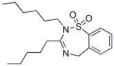 2-Hexyl-3-pentyl-2,5-dihydro-1,2,4-benzothiadiazepine 1,1-dioxide
