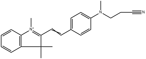 3-[methyl-[4-[(E)-2-(1,3,3-trimethylindol-2-yl)ethenyl]phenyl]amino]propanenitrile
