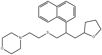 1-(2-Morpholinoethyl)thio-2-(1-naphtyl)-3-(2,3,4,5-tetrahydrofuran-2-yl)propane