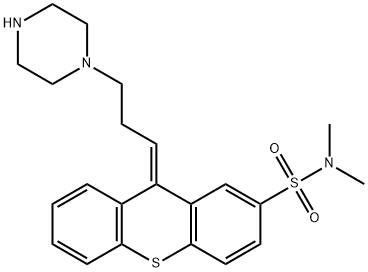 (9E)-N,N-dimethyl-9-(3-piperazin-1-ylpropylidene)thioxanthene-2-sulfon amide