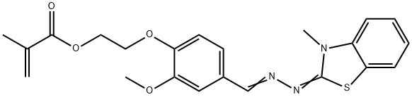 2-[2-methoxy-4-[[(3-methyl-3H-benzothiazol-2-ylidene)hydrazono]methyl]phenoxy]ethyl methacrylate