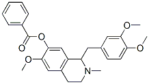 7-Isoquinolinol,  1-[(3,4-dimethoxyphenyl)methyl]-1,2,3,4-tetrahydro-6-methoxy-2-methyl-,  benzoate  (ester)  (9CI)