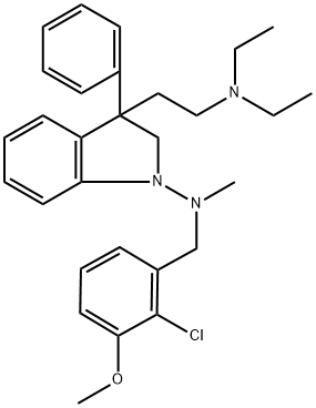 1-[(2-Chloro-3-methoxybenzyl)methylamino]-3-[2-(diethylamino)ethyl]-3-phenylindoline