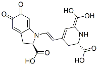 (2R)-1-[(E)-2-[(2S)-2-carboxy-6-(dihydroxymethylidene)-2,3-dihydro-1H-pyridin-4-yl]ethenyl]-5,6-dioxo-2,3-dihydroindole-2-carboxylic acid