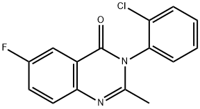3-(2-氯苯基)-6-氟-2-甲基喹唑啉-4(3H)-酮