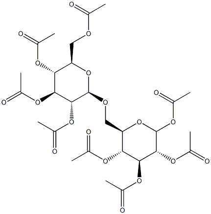 D-Glucopyranose,6-O-(2,3,4,6-tetra-O-acetyl-b-D-glucopyranosyl)-,1,2,3,4-tetraacetate