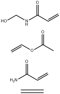 Acetic acid ethenyl ester, polymer with ethene, N-(hydroxymethyl)-2-propenamide and 2-propenamide