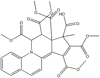 6,7-Dihydrobenzo[f]cyclopenta[a]quinolizine-6,7,7a,8,9,10(8H)-hexacarboxylic acid hexamethyl ester