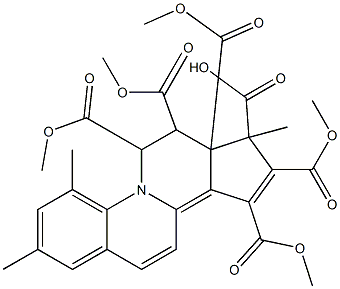 6,7-Dihydro-2,4-dimethylbenzo[f]cyclopenta[a]quinolizine-6,7,7a,8,9,10(8H)-hexacarboxylic acid hexamethyl ester