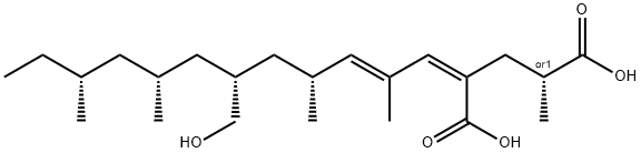2-(6-Hydroxymethyl-2,4,8,10-tetramethyl-2-dodecen-1-ylidene)-4-methylpentanedioic acid