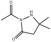 3-Pyrazolidinone,  2-acetyl-5,5-dimethyl-