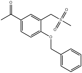 1-(4-(苄氧基)-3-((甲磺酰)甲基)苯基)乙酮