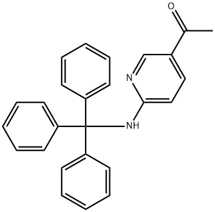 1-[6-(三苯甲基氨基)-吡啶-3-基]-乙酮