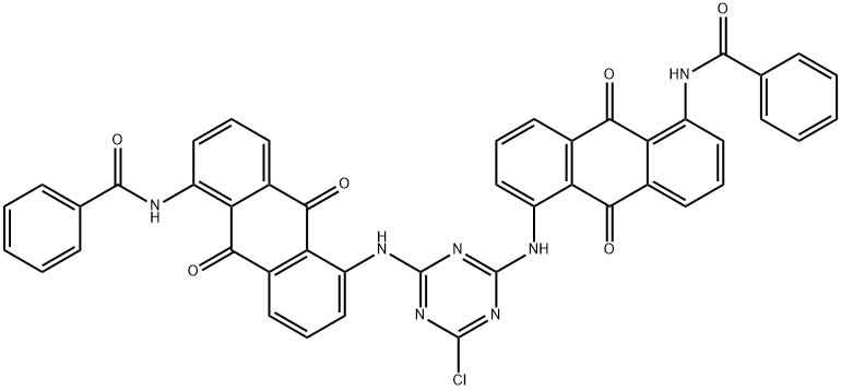 N,N'-[(6-chloro-1,3,5-triazine-2,4-diyl)bis[imino(9,10-dihydro-9,10-dioxoanthracene-5,1-diyl)]]bis(benzamide)