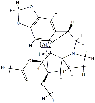 (1S,3aS)-1,2,3,5,6,8,9,14bβ-Octahydro-2β-methoxy-2α,9α-epoxy-4H-cyclopenta[a][1,3]dioxolo[4,5-h]pyrrolo[2,1-b][3]benzazepin-1α-ol acetate