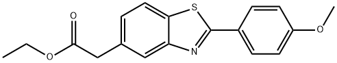 2-(4-Methoxyphenyl)-5-benzothiazoleacetic acid ethyl ester