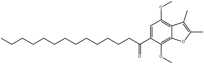 4,7-Dimethoxy-2,3-dimethyl-6-tetradecanoylbenzofuran