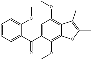 4,7-Dimethoxy-2,3-dimethyl-6-(o-methoxybenzoyl)benzofuran