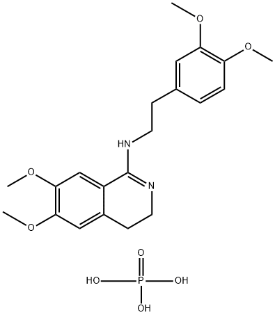 N-[2-(3,4-dimethoxyphenyl)ethyl]-6,7-dimethoxy-3,4-dihydroisoquinolin- 1-amine, phosphoric acid