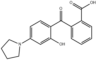 2-(2-hydroxy-4-pyrrolidinylbenzoyl)benzoic acid