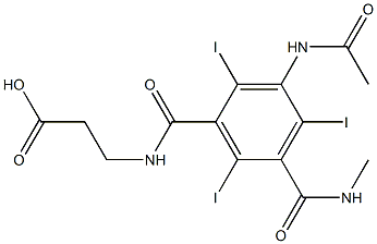 N-[3-(Acetylamino)-2,4,6-triiodo-5-(methylaminocarbonyl)benzoyl]-β-alanine
