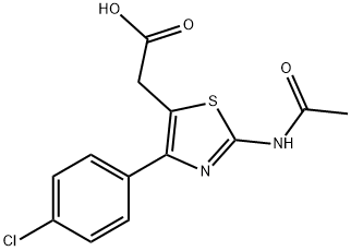 2-(Acetylamino)-4-(4-chlorophenyl)thiazole-5-acetic acid