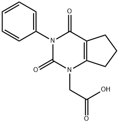 2,3,4,5,6,7-Hexahydro-2,4-dioxo-3-phenyl-1H-cyclopentapyrimidine-1-acetic acid