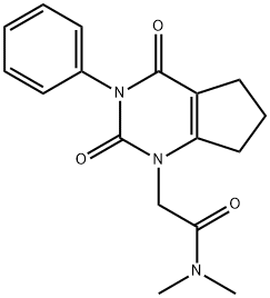 N,N-Dimethyl-2,3,4,5,6,7-hexahydro-2,4-dioxo-3-phenyl-1H-cyclopentapyrimidine-1-acetamide