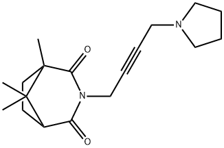 3-[4-(1-Pyrrolidinyl)-2-butynyl]-1,8,8-trimethyl-3-azabicyclo[3.2.1]octane-2,4-dione