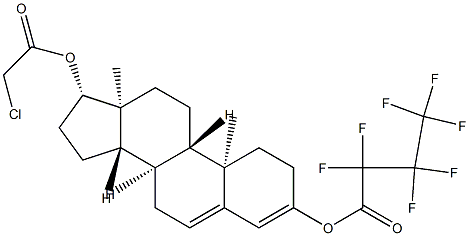 Androsta-3,5-diene-3,17β-diol 17-(chloroacetate)3-(heptafluorobutyrate)