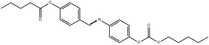 Pentanoic acid 4-[[[4-[[(pentyloxy)carbonyl]oxy]phenyl]imino]methyl]phenyl ester