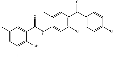N-[5-Chloro-4-(4-chlorobenzoyl)-2-Methylphenyl]-2-hydroxy-3,5-diiodo-benzaMide