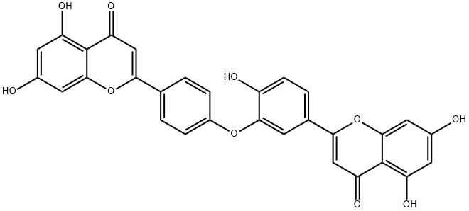 似梨木双黄酮-7-O-Β-D-吡喃葡萄糖苷