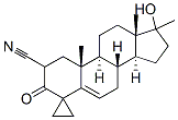 17-hydroxy-17-methyl-3-oxospiro(androst-5-ene-4,1'-cyclopropane)-2-carbonitrile
