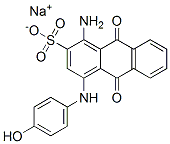 sodium 1-amino-9,10-dihydro-4-[(4-hydroxyphenyl)amino]-9,10-dioxoanthracene-2-sulphonate