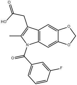 5-(3-Fluorobenzoyl)-6-methyl-5H-1,3-dioxolo[4,5-f]indole-7-acetic acid