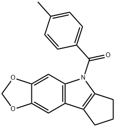 5,6,7,8-Tetrahydro-5-(p-toluoyl)cyclopenta[b]-1,3-dioxolo[4,5-f]indole