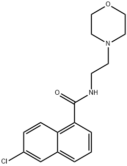 6-Chloro-N-(2-morpholinoethyl)-1-naphthalenecarboxamide