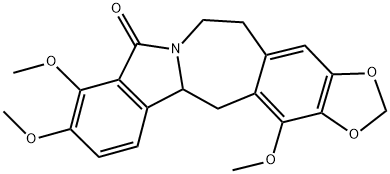 5,6,12b,13-Tetrahydro-9,10,14-trimethoxy-8H-1,3-dioxolo[4,5-h]isoindolo[1,2-b][3]benzazepin-8-one
