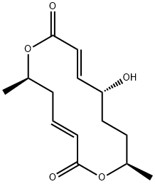 (3E,6R,9E,11R,14R)-11-Hydroxy-6,14-dimethyl-1,7-dioxacyclotetradeca-3,9-diene-2,8-dione