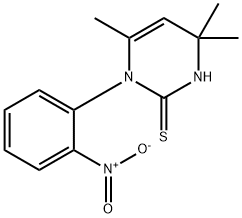 3,4-Dihydro-1-(o-nitrophenyl)-4,4,6-trimethyl-2(1H)-pyrimidinethione