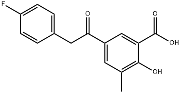5-[(4-Fluorophenyl)acetyl]-2-hydroxy-3-methylbenzoic acid