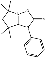 5,6,7,7a-Tetrahydro-5,5,7,7-tetramethyl-1-phenylpyrrolo[1,2-b][1,2,4]oxadiazole-2(1H)-thione
