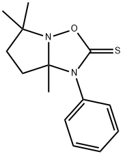 5,6,7,7a-Tetrahydro-5,5,7a-trimethyl-1-phenylpyrrolo[1,2-b][1,2,4]oxadiazole-2(1H)-thione