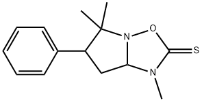 5,6,7,7a-Tetrahydro-1,5,5-trimethyl-6-phenylpyrrolo[1,2-b][1,2,4]oxadiazole-2(1H)-thione