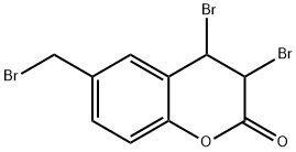 2H-1-Benzopyran-2-one, 3,4-dibromo-6-(bromomethyl)-3,4-dihydro-