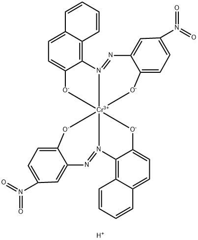 二[1-[(2-羟基-5-硝基苯基)偶氮]-2-萘酚根(2-)]铬酸(1-)氢盐